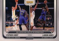2022 Panini Instant #2 Stephen Curry/Lebron James Basketball Card