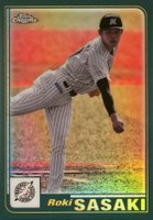 2023 Topps NPB Chrome Topps 2001 #01-9 Roki Sasaki Baseball Card