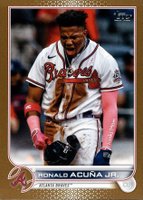 2022 Topps #200 Ronald Acuna Jr. Gold Baseball Card