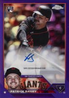 2023 Topps Chrome Update Autograph #ACPB Patrick Bailey Purple Baseball Card