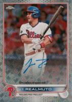 2022 Topps Chrome Logofractor Edition Chrome Autographs #CAJR J.T. Realmuto Baseball Card