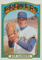 1972 Topps #391 Ken Sanders Baseball Card