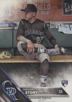 2016 Topps Update #US226 Trevor Story Sitting Baseball Card