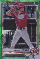 2021 Bowman Draft Chrome Sapphire Edition #BDC186 Brady House Green Baseball Card