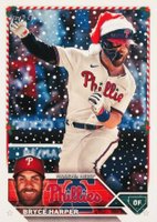 2023 Topps Holiday #H84 Bryce Harper SP Baseball Card