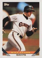 1993 Topps #10 Will Clark Baseball Card