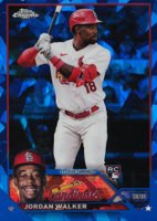 2023 Topps Chrome Sapphire #344 Jordan Walker Baseball Card