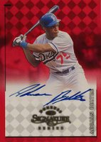 1998 Donruss Signature # Adrian Beltre Autograph Baseball Card