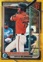 2024 Bowman Chrome Prospects #BCP134 Bryce Eldridge Yellow Refractor Baseball Card