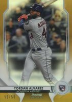 2020 Bowman Sterling #BSR95 Yordan Alvarez Gold Refractor Baseball Card