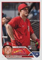 2023 Topps #16 Nolan Gorman Ssp Baseball Card