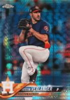 2018 Topps Chrome #96 Justin Verlander Prism Refractor Baseball Card