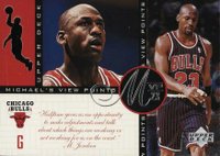 1996 Upper Deck Jordan's Viewpoints #VP6 MJ on Halftime Basketball Card