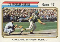 1974 Topps #478 World Series Game 7 Baseball Card