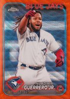 2024 Topps Chrome #78 Vladimir Guerrero Jr. Orange Wave Baseball Card