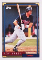 1992 Topps #347 Kent Hrbek Baseball Card