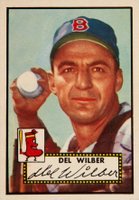1952 Topps #383 Del Wilber Baseball Card