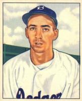 1950 Bowman #194 Billy Cox Without Copyright Baseball Card