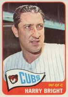 1965 Topps #584 Harry Bright Baseball Card