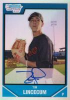 2007 Bowman Chrome Prospects #BC238 Tim Lincecum Refractor-Autograph Baseball Card