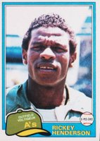 1981 O-Pee-Chee #261 Rickey Henderson Gray Back Baseball Card