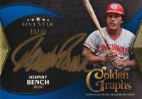 2024 Topps Five Star Five Star Golden Graphs #GGJB Johnny Bench Blue Baseball Card