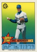 1988 O-Pee-Chee Stickers #60 Hershiser/Robinson/Evans Baseball Card