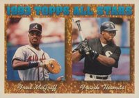 1994 Topps #384 Fred McGriff/Frank Thomas Baseball Card