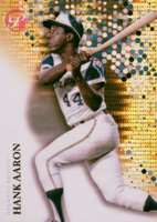 2022 Topps Pristine #200 Hank Aaron Pristine Gold Refractor Baseball Card