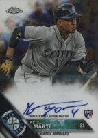2016 Topps Chrome Rookie Autographs #RA-KM Ketel Marte Baseball Card