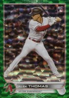 2022 Topps Update #US212 Alek Thomas Green Foil Baseball Card
