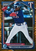 2024 Bowman Chrome Prospects #BCP211 Sebastian Walcott Reptilian Gold Refractor Baseball Card