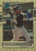 2020 Panini Donruss Optic #62 Luis Robert Gold Vinyl 1/1 Baseball Card