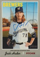 2019 Topps Heritage Real One Autographs #JH Josh Hader Baseball Card