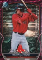 2023 Bowman Draft #BDC112 Roman Anthony Chrome-Fuchsia Lunar Baseball Card