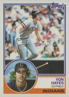 1983 Topps #325 Von Hayes Baseball Card