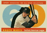 1960 Topps #565 Roger Maris All-Star Baseball Card