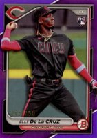 2024 Bowman #22 Elly de La Cruz Purple Baseball Card