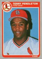 1985 Fleer #236 Terry Pendleton Baseball Card