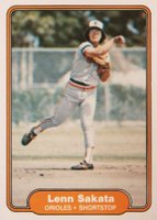 1982 Fleer #178 Lenn Sakata Baseball Card