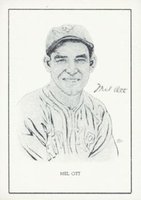 1950 Callahan Hall of Fame # Mel Ott Baseball Card