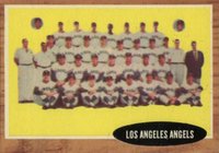 1962 Topps #132in Los Angeles Angels Team Inset Photos Baseball Card