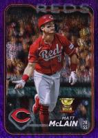 2024 Topps #327 Matt Mclain Purple Holofoil Baseball Card