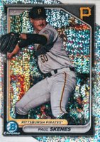 2024 Bowman Chrome Prospects #BCP125 Paul Skenes Speckle Refractor Baseball Card