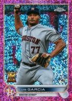 2022 Topps Chrome #12 Luis Garcia Magenta Speckle Refractor Baseball Card