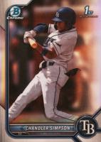 2022 Bowman Draft #BDC26 Chandler Simpson Chrome-Refractor Baseball Card