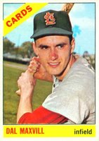 1966 Topps #338 Dal Maxvill Baseball Card