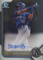 2022 Bowman Chrome Prospect Autographs #CPADVZ Daniel Vazquez Baseball Card