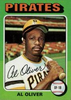 1975 Topps Mini #555 Al Oliver Baseball Card