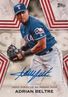2023 Topps Baseball Stars Autographs #BSAABE Adrian Beltre Baseball Card